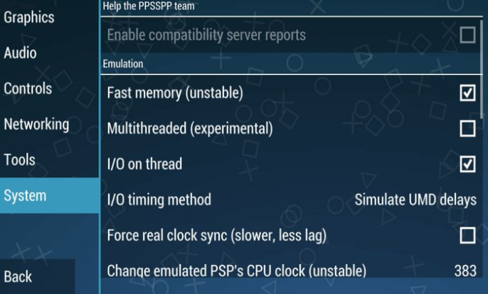 Ppsspp graphics settings for pc